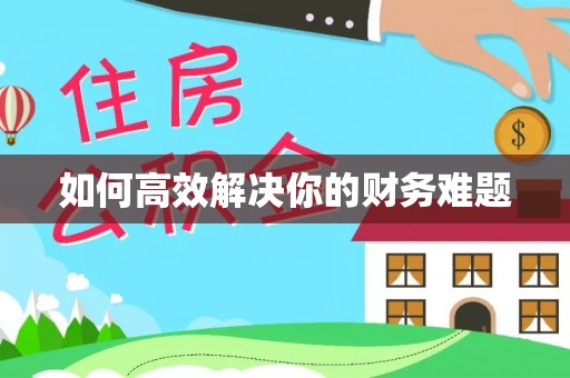 平房如何高效解决你的财务难题